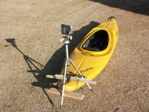 Kayak avec caméra embarquée